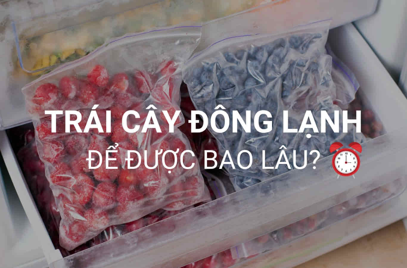 trái cây đông lạnh để được bao lâu