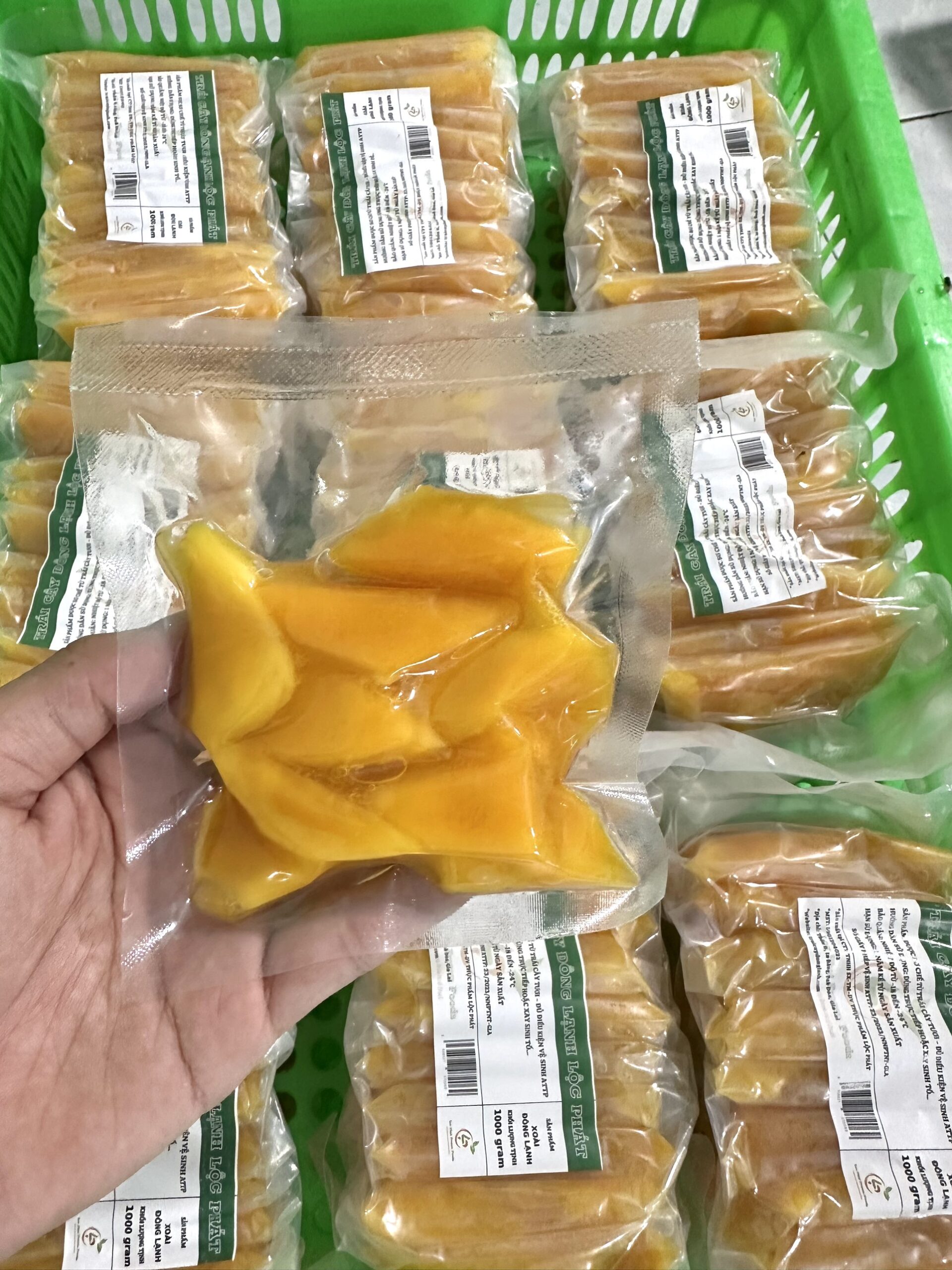 Giới thiệu sản phẩm xoài đông lạnh